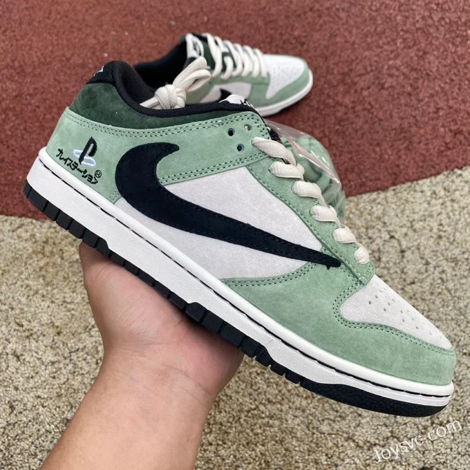 Travis Scott x Playstation x Nike SB Dunk Low White Green CU1726-8