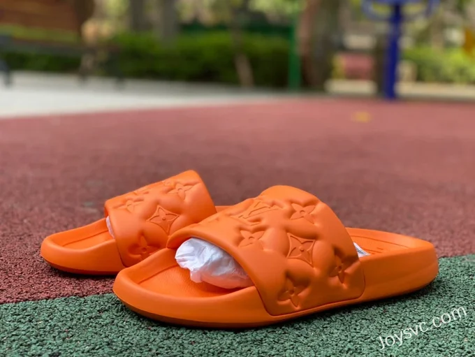 Louis Vuitton WATERFRONT Orange Slides