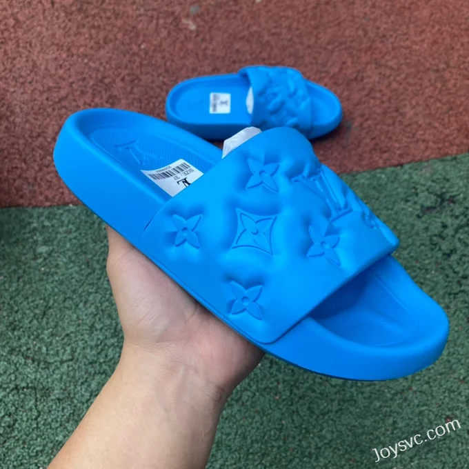 Louis Vuitton WATERFRONT Blue Slides