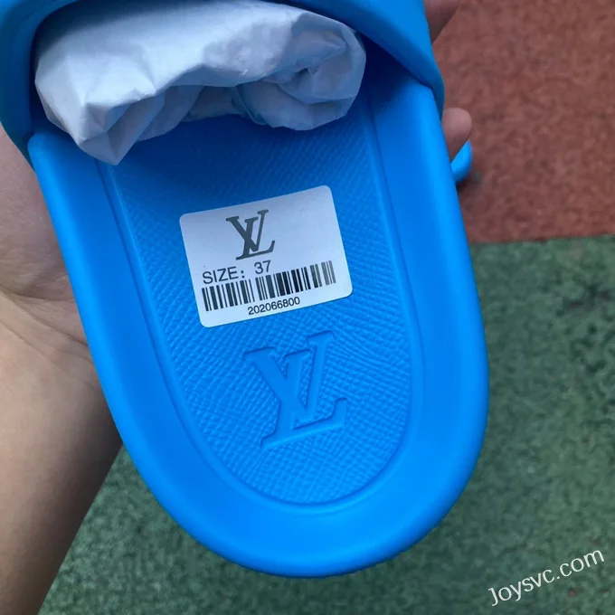 Louis Vuitton WATERFRONT Blue Slides