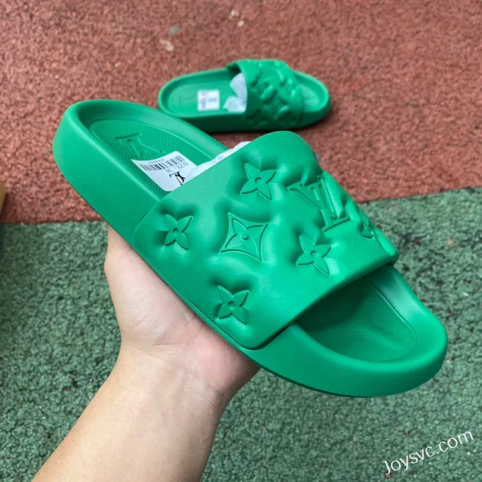 Louis Vuitton WATERFRONT Green Slides