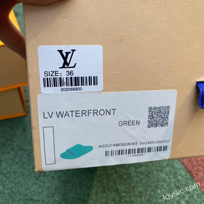 Louis Vuitton WATERFRONT Green Slides