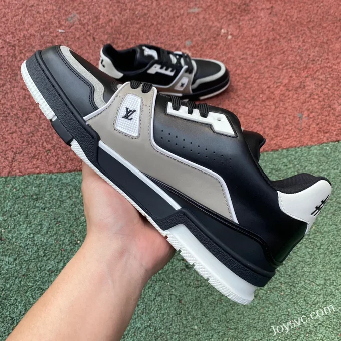 Louis Vuitton Trainer Black Grey Low Dongguan Version