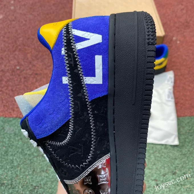 Louis Vuitton x Nike Air Force 1 Low Silver Black Blue