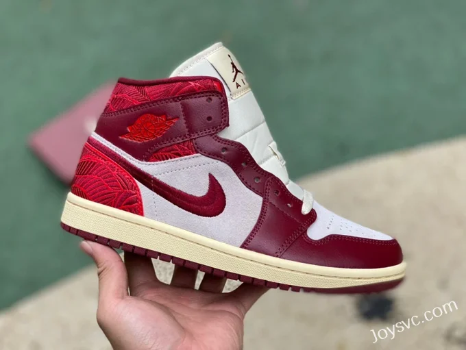 Air Jordan 1 WMNS Tiki Leaf White Red DZ2820-60