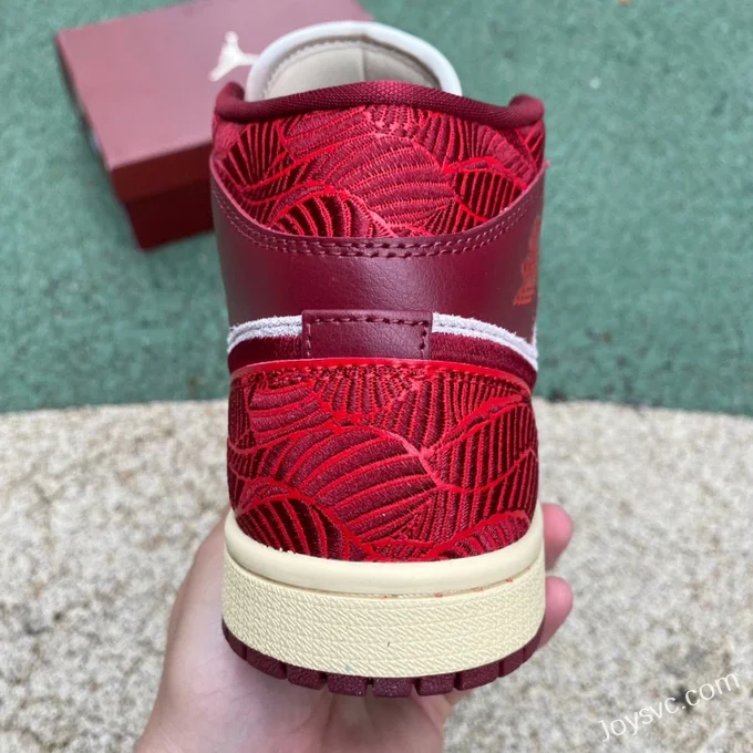 Air Jordan 1 WMNS Tiki Leaf White Red DZ2820-60