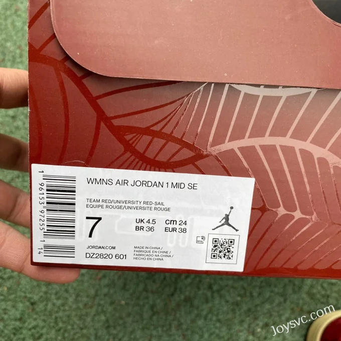 Air Jordan 1 WMNS Tiki Leaf White Red DZ2820-60