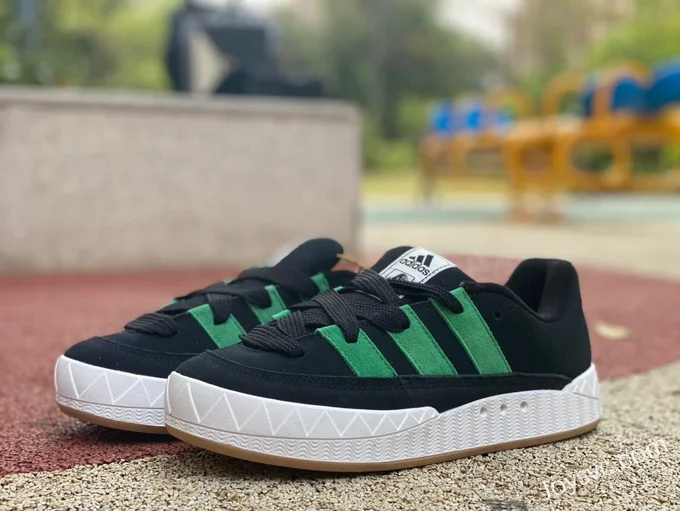 NEIGHBORHOOD x Adidas Adimatic Black Green Retro Sneakers HQ3936