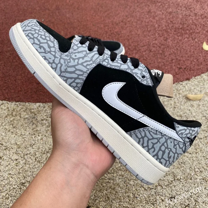 Air Jordan 1 Low OG CZ0790-001 Black Cement Retro