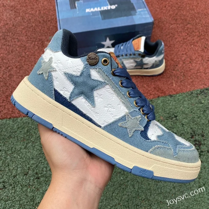 KAALIXTO Wrangler Stars Mid-Top Shoes in Denim