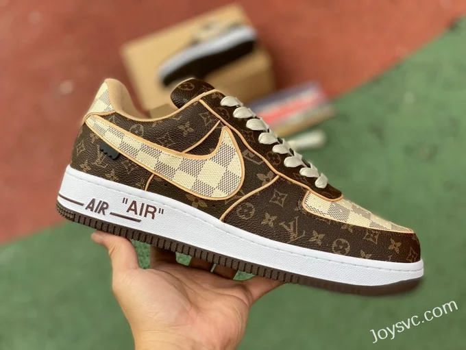 Louis Vuitton x Nike Air Force 1 Low Brown