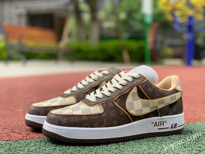 Louis Vuitton x Nike Air Force 1 Low Brown