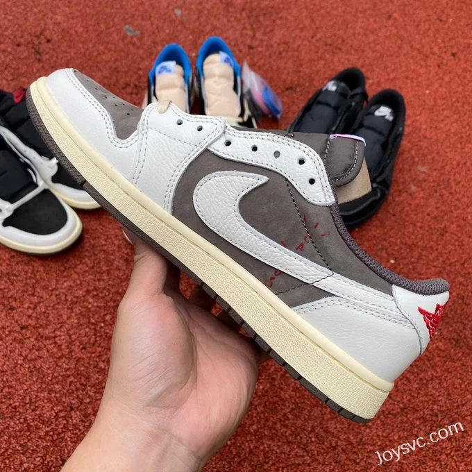 Travis Scott x Air Jordan 1 Low DM7866-162 White Brown Foreign Trade Version