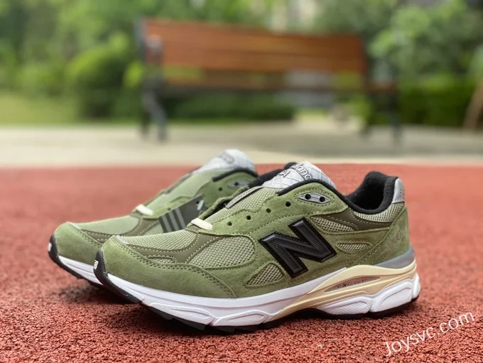 New Balance 990V3 Green JJJJound Retro Running Shoes M990JD3