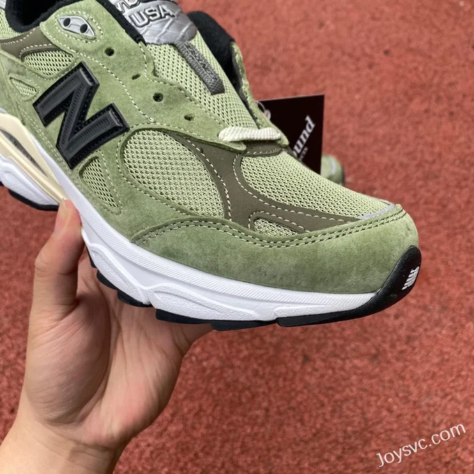 New Balance 990V3 Green JJJJound Retro Running Shoes M990JD3