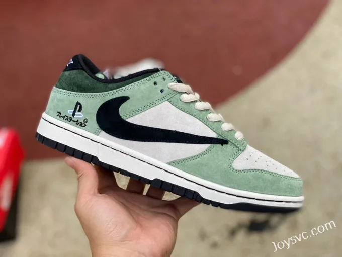 Travis Scott x Playstation x Nike SB Dunk Low White Green CU1726-8