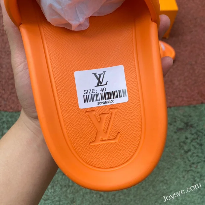 Louis Vuitton WATERFRONT Orange Slides