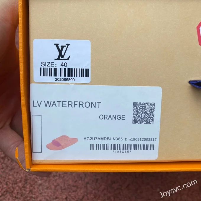 Louis Vuitton WATERFRONT Orange Slides