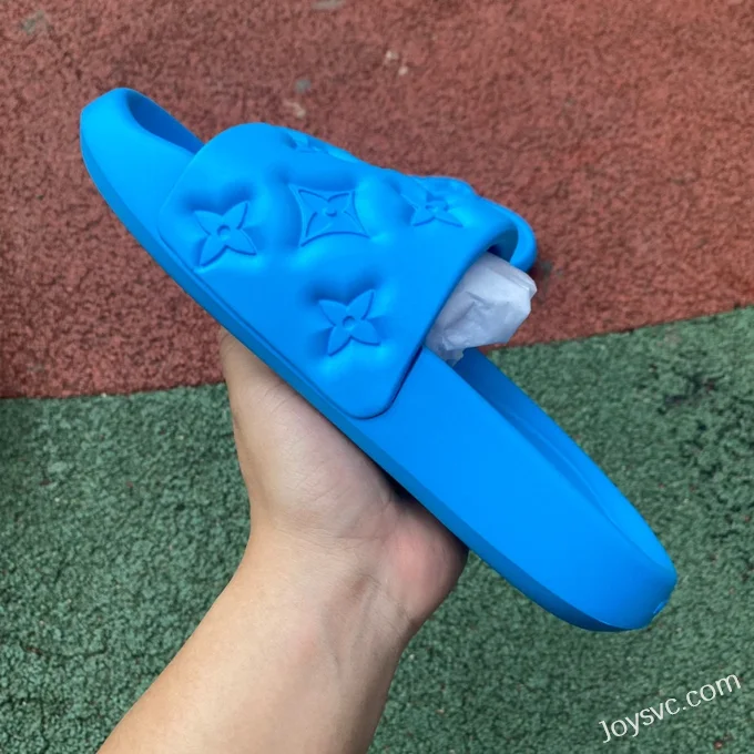 Louis Vuitton WATERFRONT Blue Slides