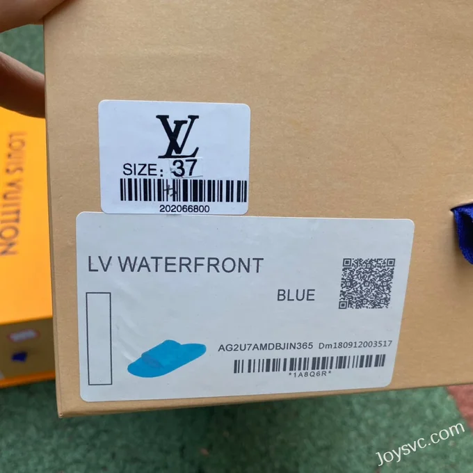 Louis Vuitton WATERFRONT Blue Slides