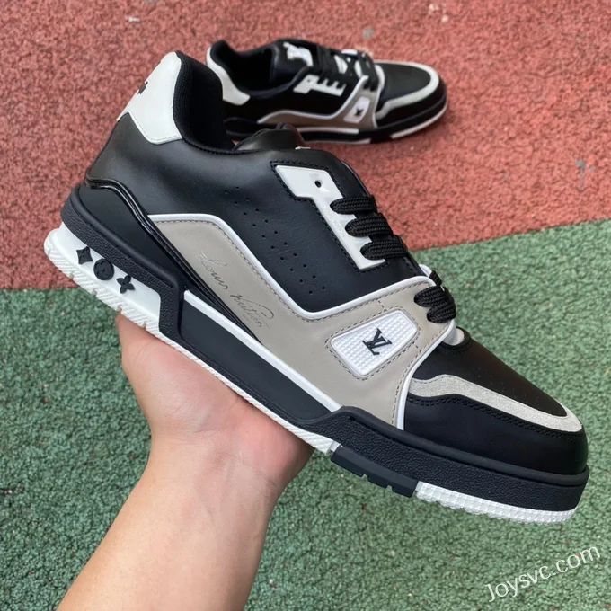 Louis Vuitton Trainer Black Grey Low Dongguan Version