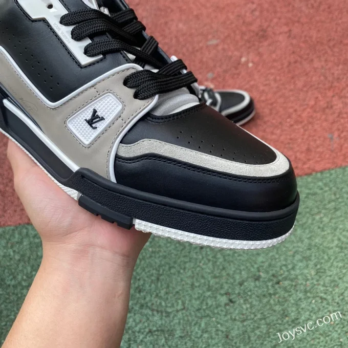 Louis Vuitton Trainer Black Grey Low Dongguan Version