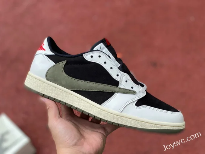 Travis Scott x Air Jordan 1 Low DZ4137-106 Olive Green LC Version