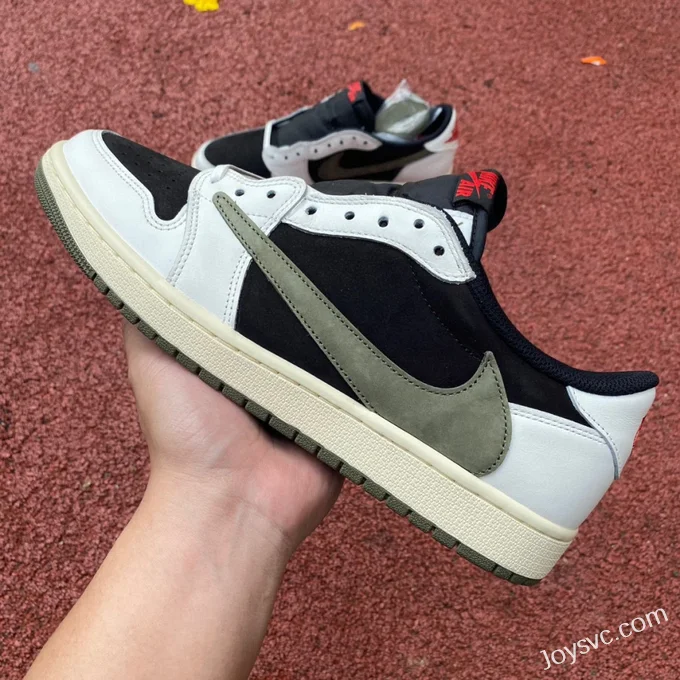 Travis Scott x Air Jordan 1 Low DZ4137-106 Olive Green LC Version