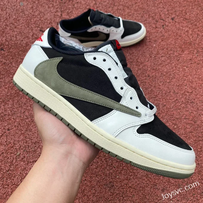 Travis Scott x Air Jordan 1 Low DZ4137-106 Olive Green LC Version