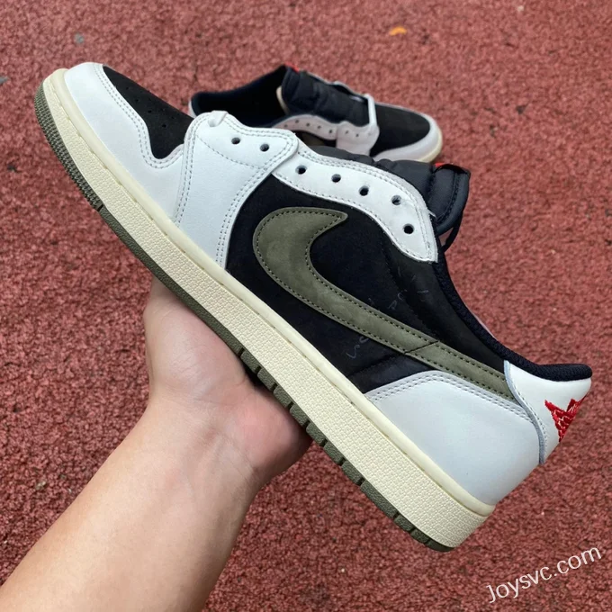 Travis Scott x Air Jordan 1 Low DZ4137-106 Olive Green LC Version