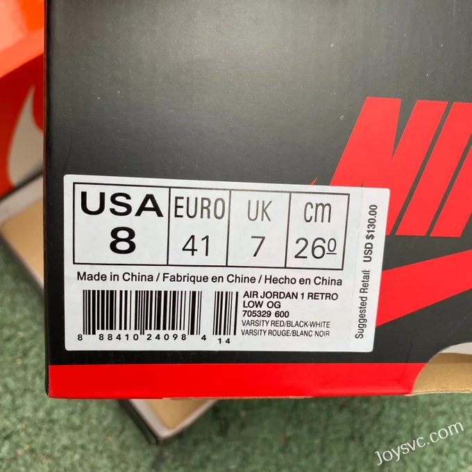 Air Jordan 1 Low 705329-600 Chicago