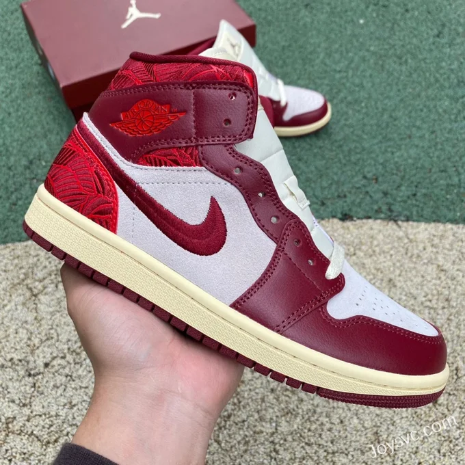 Air Jordan 1 WMNS Tiki Leaf White Red DZ2820-60