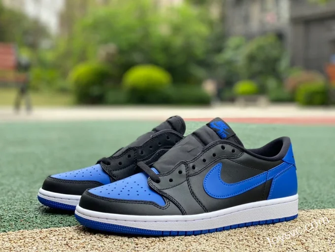 Air Jordan 1 Low 705329-004 Black Blue DG Version