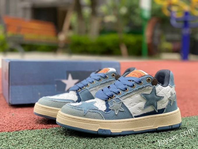 KAALIXTO Wrangler Stars Mid-Top Shoes in Denim