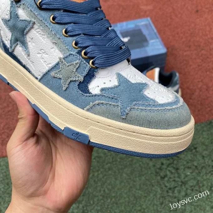 KAALIXTO Wrangler Stars Mid-Top Shoes in Denim