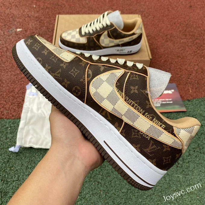 Louis Vuitton x Nike Air Force 1 Low Brown