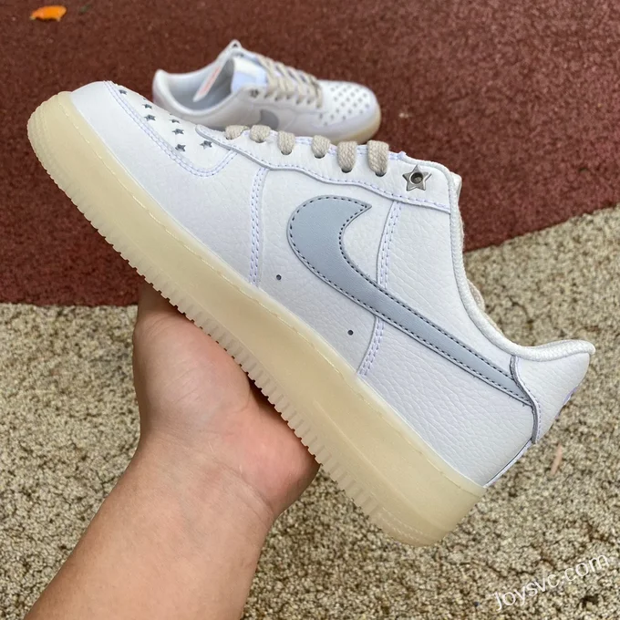 Nike Air Force 1 Low AF1 Distressed Star Low-Top Sneakers Pure Original Version FD0793-100