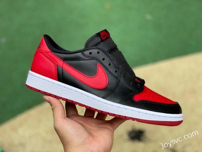 Air Jordan 1 Low 705329-001 Black Red Bred DG Version