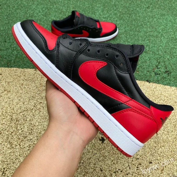 Air Jordan 1 Low 705329-001 Black Red Bred DG Version