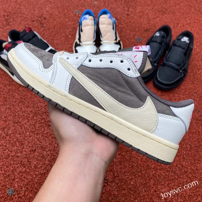 Travis Scott x Air Jordan 1 Low DM7866-162 White Brown Foreign Trade Version