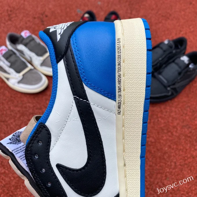 Travis Scott x Air Jordan 1 Low DM7866-140 Fragment Blue White Foreign Trade Version