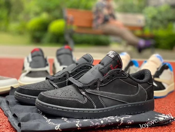 Travis Scott x Air Jordan 1 Low DM7866-001 Black Cat Foreign Trade Version