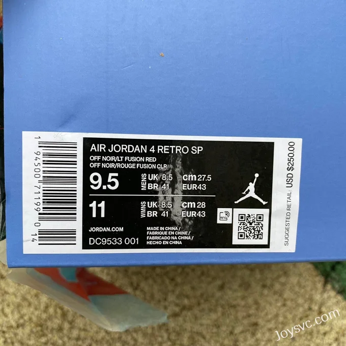 Air Jordan 4 x Union LA DC9533-001 Black Blue