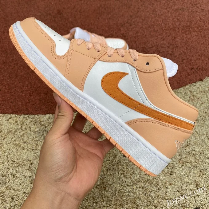 Air Jordan 1 Low DC0774-801 White Pink Orange Retro