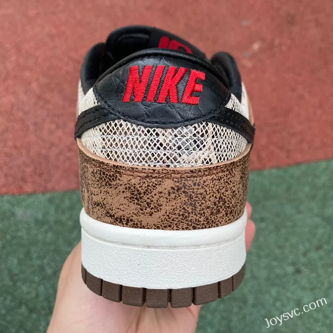 Nike Dunk Low CO.JP Snake Print Brown Retro Sneakers FJ5434-120