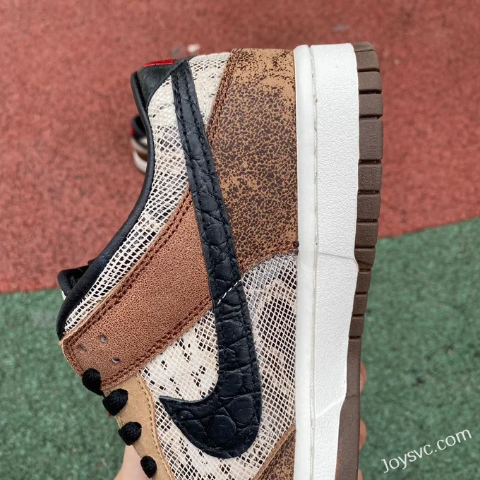 Nike Dunk Low CO.JP Snake Print Brown Retro Sneakers FJ5434-120