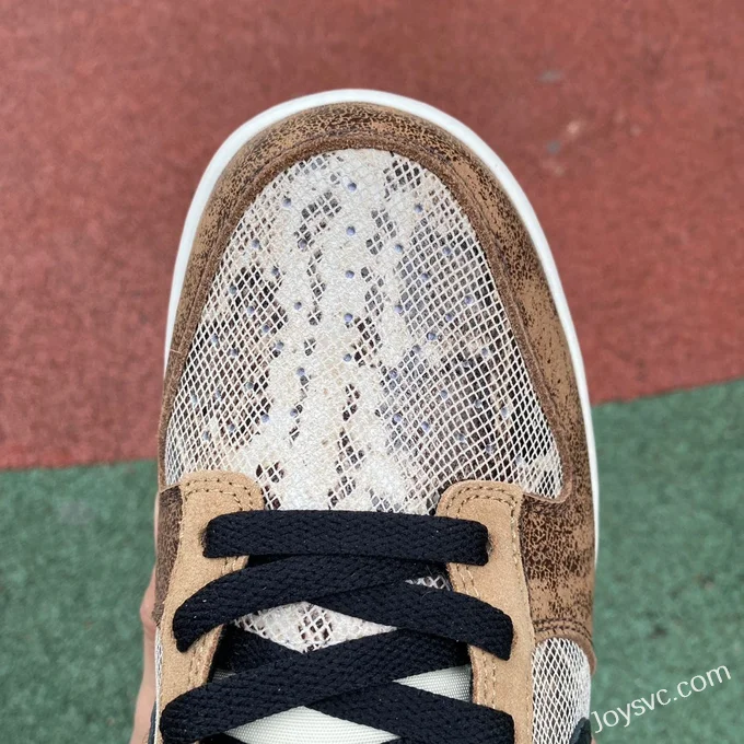 Nike Dunk Low CO.JP Snake Print Brown Retro Sneakers FJ5434-120