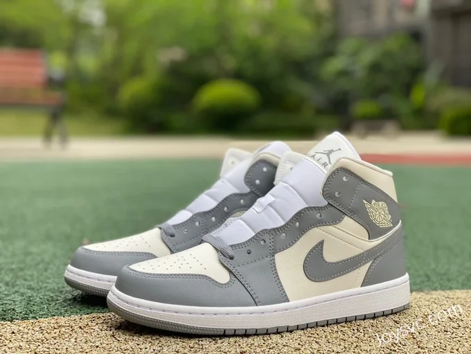 Air Jordan 1 Mid Grey White Dior BQ6472-115