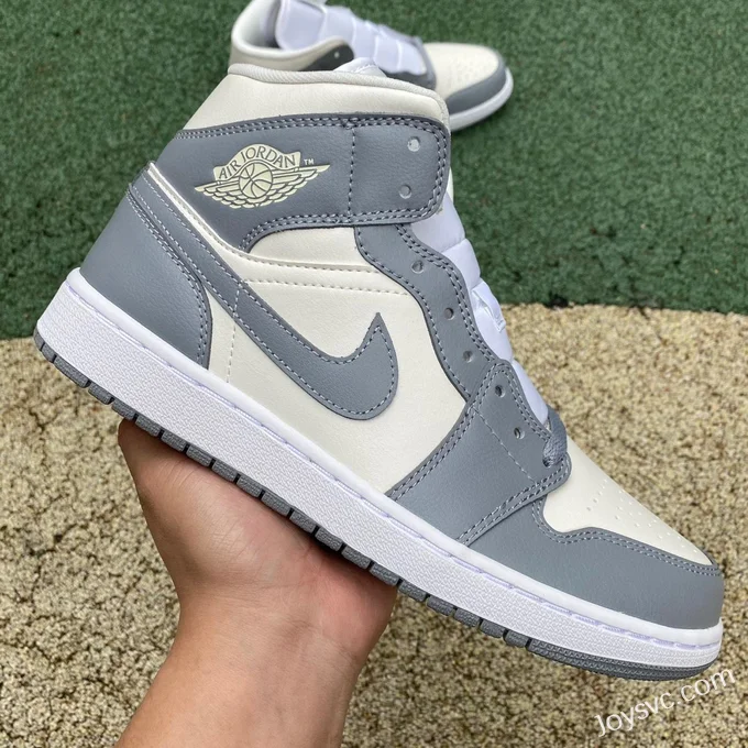 Air Jordan 1 Mid Grey White Dior BQ6472-115