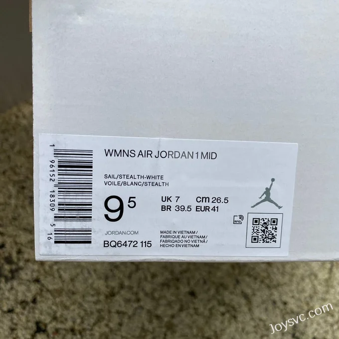 Air Jordan 1 Mid Grey White Dior BQ6472-115